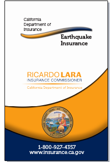 Earthquake Insurance Brochure cover shadow