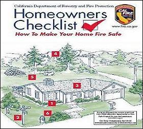Cal Fire Homeowners Checklist
