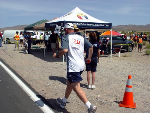 CDI Fraud investigator running in cup relay CDI Fraud investigator running in cup relay