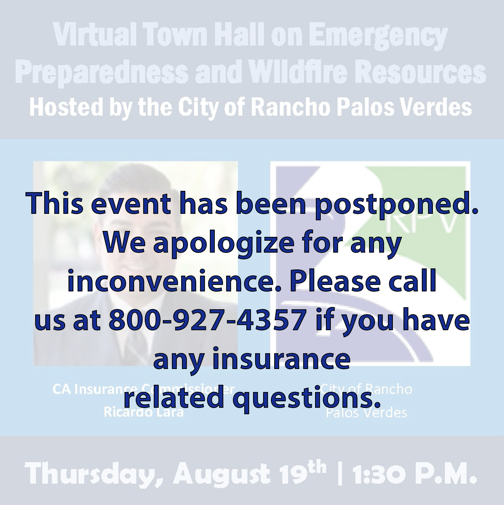 This event has been postponed. We apologize for any inconvenience. Please call us at 800-927-4357 if you have any questions. 