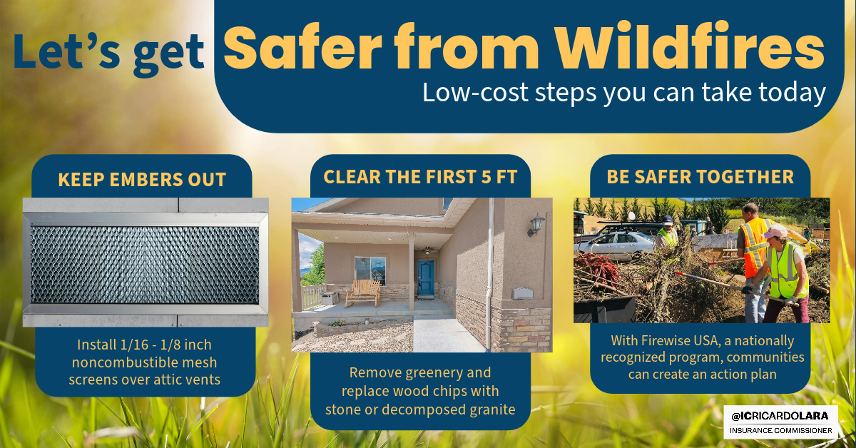 Let's Get Safer From Wildfires - Low Cost Steps