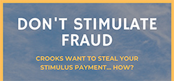 Don&#39;t Stimulate Fraud 