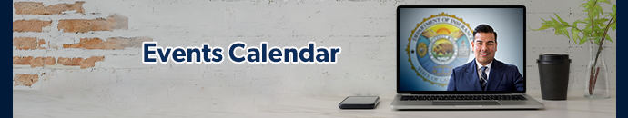 Events Calendar Landing Page 2021