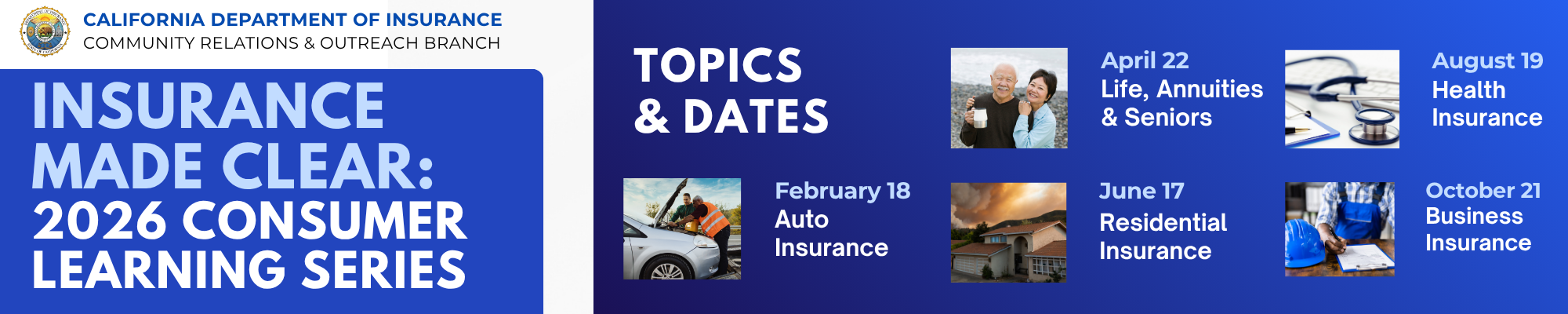 INSURANCE MADE CLEAR: 2026 Consumer learning series