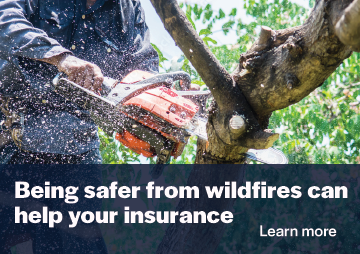 Being safer from wildfires can help your insurance